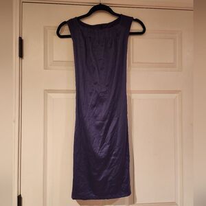 Silky Satin Feel sleeveless tie back mini dress XS